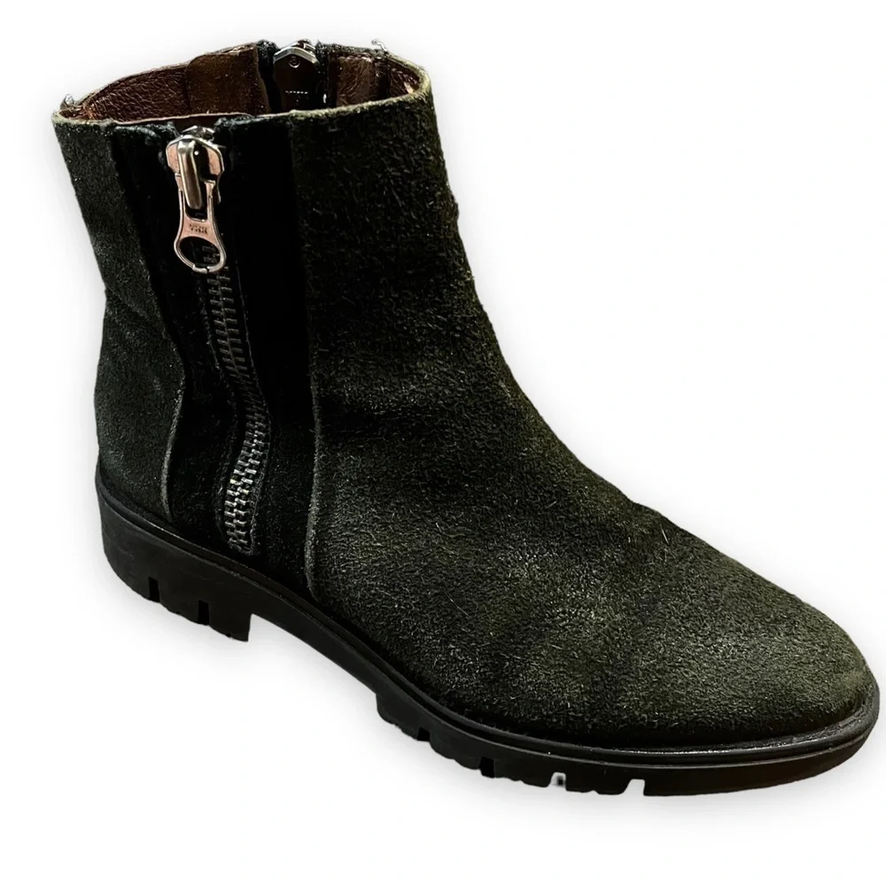 Eric Michael Ankle Boots Zip Moto Black Womens 37/ US 7